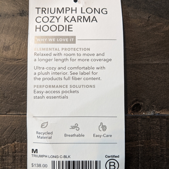 Athleta long black sweatshirt/jacket M - Picture 12 of 13